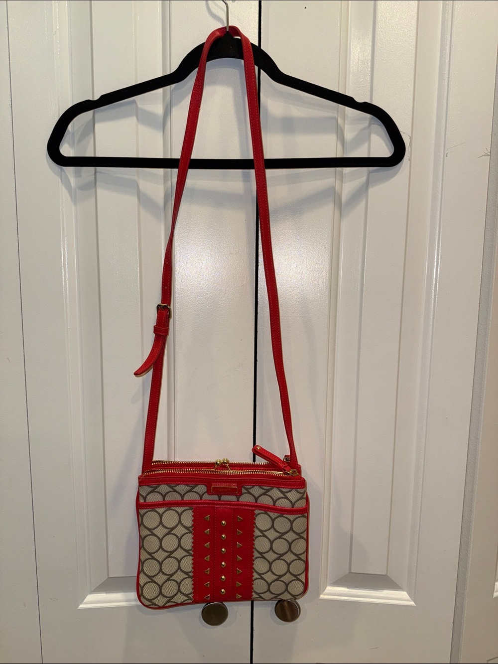 Red Patterned‎ Crossbody Bag - Picture 2 of 7